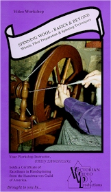 VICTORIAN VIDEO: WEAVING & SPINNING SERIES: Spinning Wool - Basics & Beyond